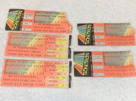 YES 5 1984 CONCERT TICKET STUBS Jon Anderson Rick Wakeman Steve Howe MTV... - $17.98