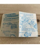 Transformers G1 Construction Devastator Assembly Instructions Sheet Vintage - $22.67 CAD