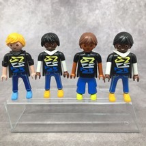 4 Playmobil Teenage Boy Figures-3 w/Hoodies- Skaters/Boy Band-Ethnic Fig... - $12.73