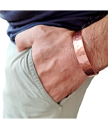 100 % reines Kupfer Armband schwer handgefertigt Heilung Unisex Männer F... - $19.72