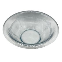 Fire King Sapphire Blue Glass Mixing Bowl Philbe Pattern Large 10.25&quot; Vintage - £11.88 GBP