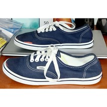 Vans sneakers canvas unisex shoes blue men’s 5 women&#39;s 6.5. - $37.38