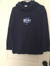 Nike Boys Hoodie Sweatshirt Pullover Size Large Blue Hood - $37.83