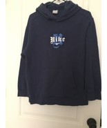 Nike Boys Hoodie Sweatshirt Pullover Size Large Blue Hood - £29.91 GBP