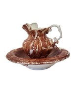 Vintage Arnels Clay Pottery Pitcher &amp; Wash Basin Set - $648.97 MXN