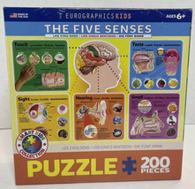 Eurographics Kids Easy Jigsaw Puzzle The Five Senses 200 pieces NEW Sealed - $10.63