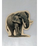 Vintage Elephant Diecut Art Print - $27.16 CAD