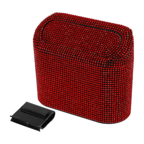 Car Trash Can Trash Bin Rhinestones Hanging 6.3&quot; Length 2.8&quot; - $84.56