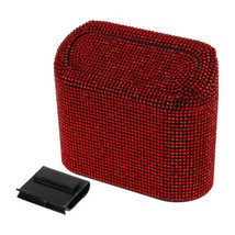 Car Trash Can Trash Bin Rhinestones Hanging 6.3&quot; Length 2.8&quot; - $84.56