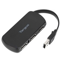 Targus 4-Port USB 2.0 Hub with Sleek and Travel Friendly, Black (ACH114US) - £20.44 GBP