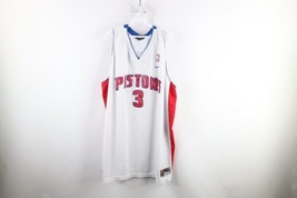 Vintage Nike Mens 4XL Ben Wallace Detroit Pistons Basketball Jersey White #3 - £79.34 GBP