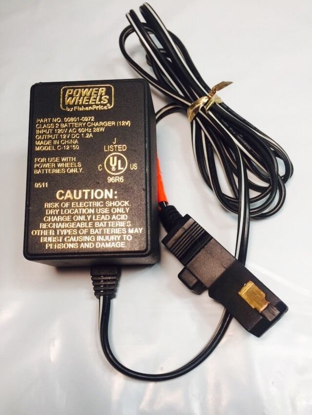 Primary image for 12v dc 1.2A Fisher Price BARBIE CADILLAC BATTERY CHARGER pointed electric power