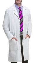 VOGRYE Professional Lab Coat for Men Women Long Sleeve, White, Unisex Large - $27.99