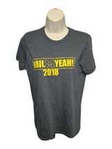 2018 The University of Michigan Hail Yeah Womens Small Gray TShirt - £14.09 GBP