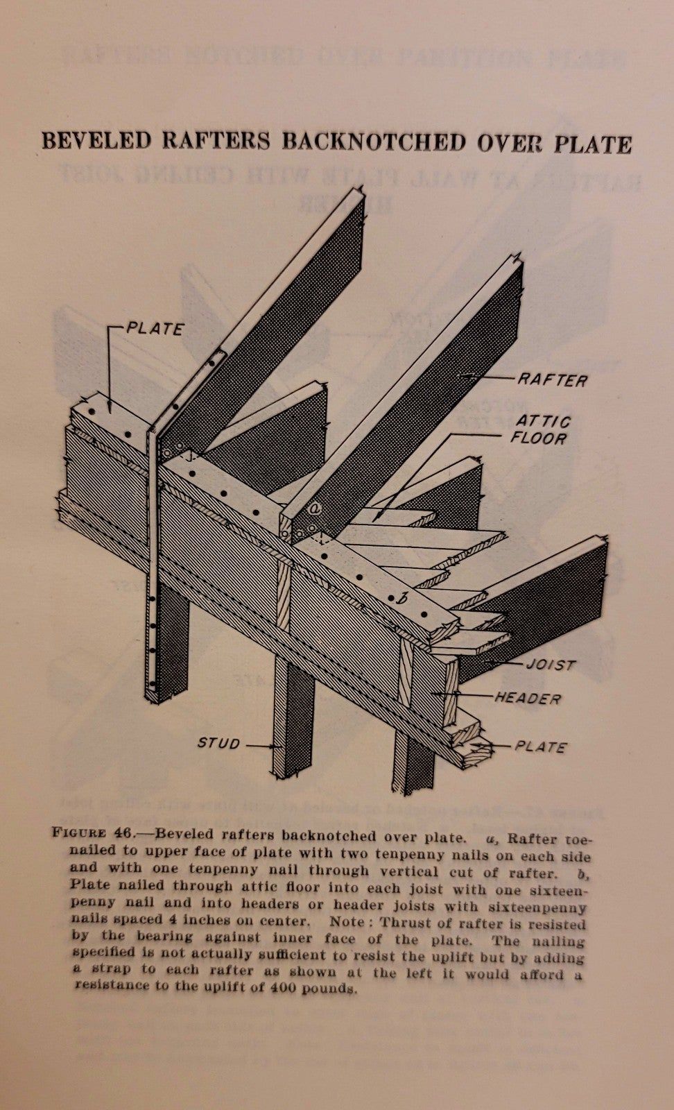 1947 Vintage Technique of House Nailing DIY Home Repair Carpentry Booklet Item image 3