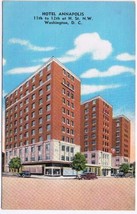 District Of Columbia DC Postcard Washington Hotel Annapolis - £2.34 GBP