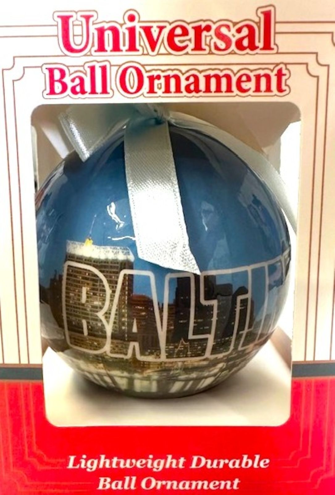 Baltimore MD Ball Christmas Tree Ornament - $12.99