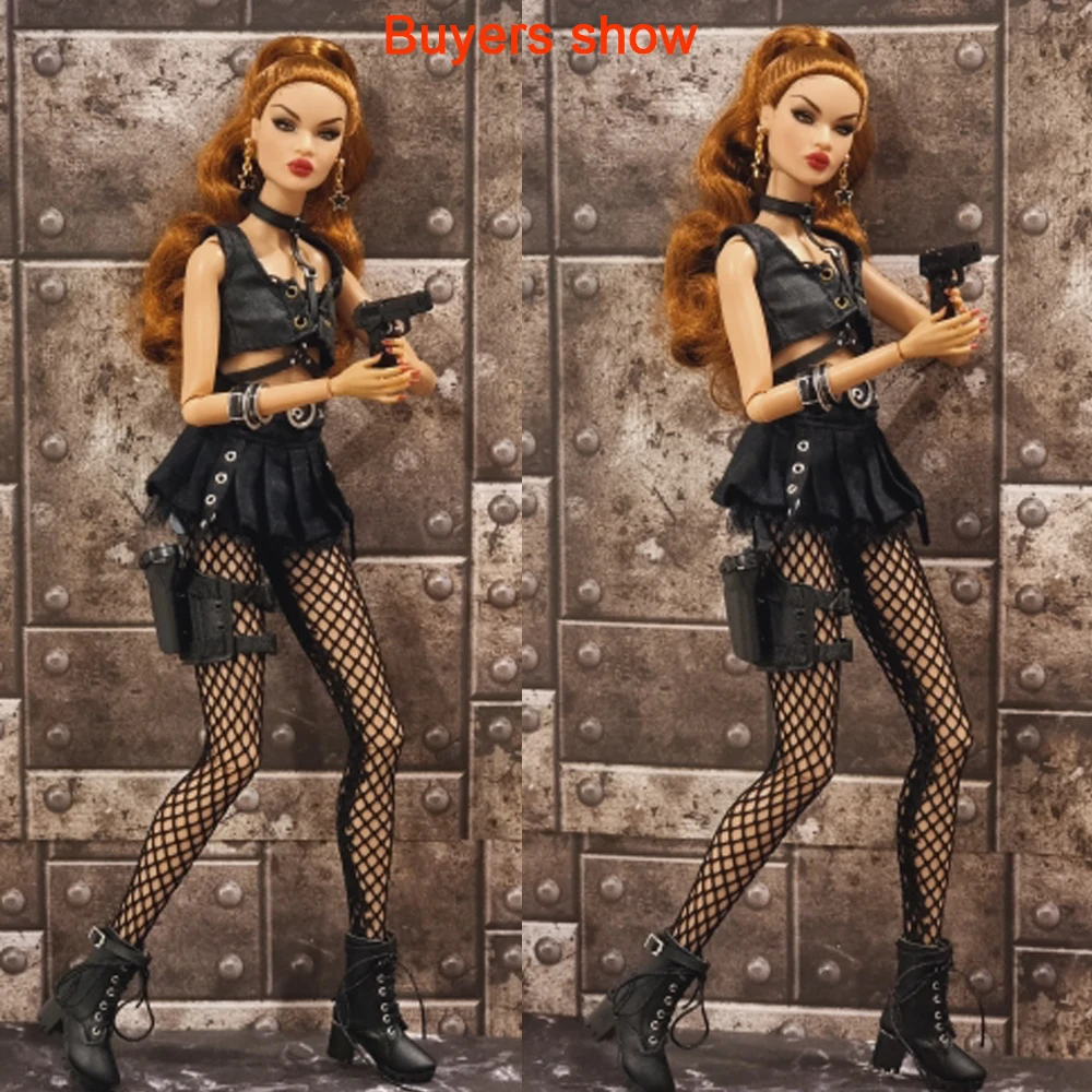 Play Fashion 1/6 Doll Silk Stockings Mini Fishnet Tights Dolls Accessory Elastic - £23.12 GBP