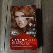Revlon Colorsilk Beautiful Color w/ Keratin Hair Color #57 Lightest Golden Brown - £9.29 GBP