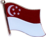 Singapore Flag Lapel Pin - $3.30