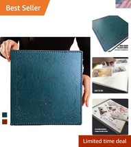 Vintage Leather Photo Album with Self-Adhesive Pages - Holds 3X5 to 10X1... - $42.00