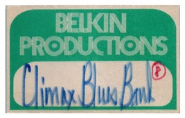 Climax Blues Band Concert Backstage Pass August 30 1978 Richfield Ohio - $34.64