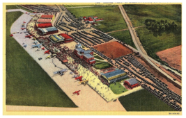 Aerial View of Lambert Field St Louis Missouri Airport Postcard - £7.78 GBP