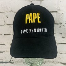 Pape Kenworth Black Hat Cap Strapback 100% Cotton - $9.89