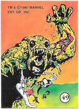 Marvel Universe Series II X-Men Sticker #49 Krakoa 1987 Comic Images NEAR MINT - £4.66 GBP