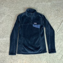 Patagonia Women Jacket Extra Small Navy ReTool Snap T Outdoor Fleece Coa... - $28.98