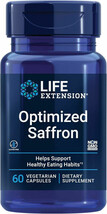 Life Extension Optimized Saffron, saffron extract 60 veg capsules - $26.73