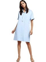 Ann Mashburn soleil shirtdress Blue Hairline Stripe Poplin - $193.00