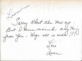 Nell Carter Signed Handwritten Letter Gimme a Break - £23.21 GBP
