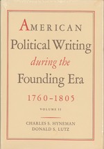 American Political Writing During the Founding Era, 2-Vol Set by Donald Lutz - £66.55 GBP