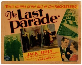 THE LAST PARADE (1931) Racketeers Crime Drama Jack Holt, Constance Cummings - £35.39 GBP