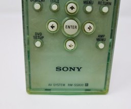 Sony AV System Remote RM-SS800 Replacement Tested Working DVD - $13.57