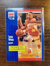 Spud Webb 1991-1992 Fleer #4 - Sacramento Kings - NBA - £1.57 GBP