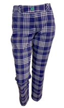 Nike Golf Women&#39;s Dri-Fit Golf Pants Purple Plaid Sz 4 - £22.91 GBP