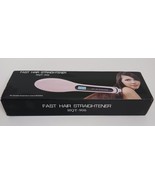 Fast Hair Straightener Brush HQT-906 Pink Variable Temp Control 60-230 NEW - $302.35 MXN