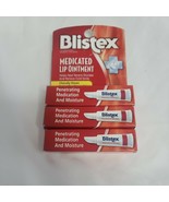 Blistex Medicated Lip Ointment 0.21 oz Pack Of 3 Heal Dryness Relieve Co... - £11.86 GBP