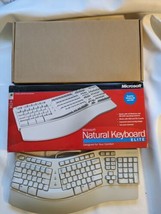Microsoft Natural Elite Ergonomic Split PS2 Wired Keyboard Box A1100337 Working - £27.62 GBP