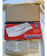 Microsoft Natural Elite Ergonomic Split PS2 Wired Keyboard Box A1100337 ... - $34.64