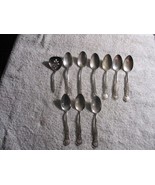 Antique Famous Men Faces names people collectible rogers spoons 10 lot - $34.64