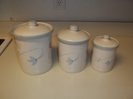 Studio Nova Double Up Canister Set ~ 3 Canisters with Lids ~ Excellent - $71.20
