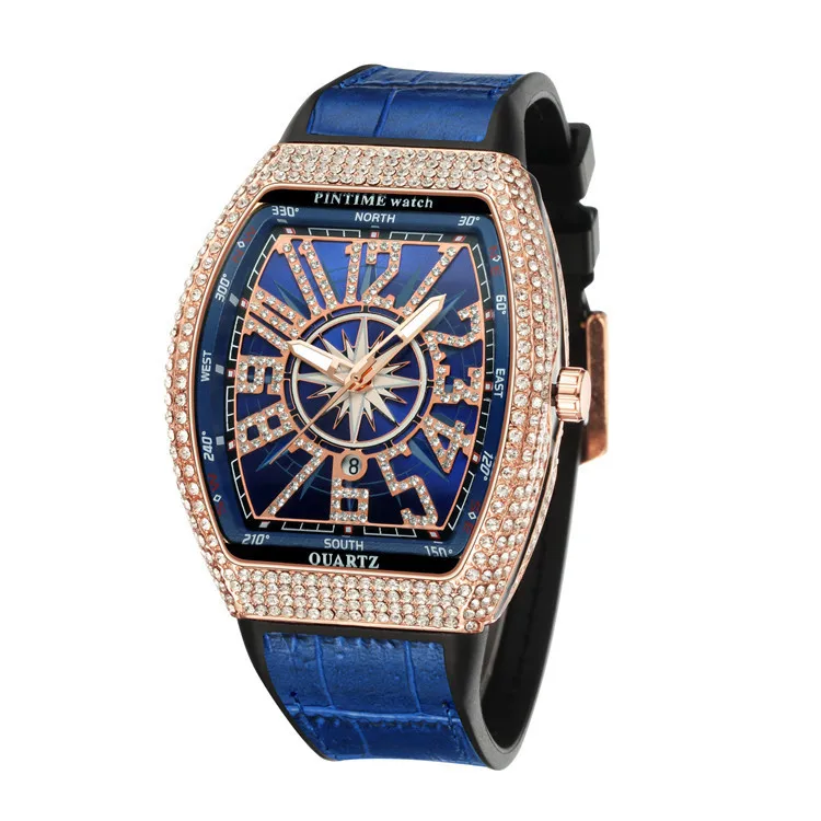 PINTIME Couple Watches Men Wristwatches Automatic Quartz Man Clock Male ... - $46.42
