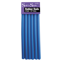 Soft N Style Rubber Rods 1/2" - Blue (SNS-RRBL), 3 - 6 packs image 2