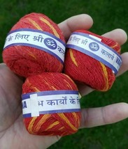 3 Mauli Thread Pack Mouli Good Luck Dhaga wedding Kalawa Sacred Hindu Religious - £6.99 GBP