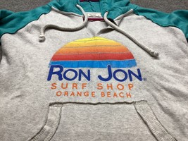 Ron Jon Surf Shop Orange Beach Sweatshirt Hoodie Graphic Pocket Retro Sk... - £13.90 GBP