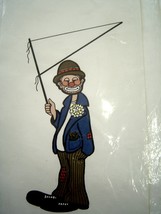 Vintage The College Clown with Pennant Decal Decorative Transfer   - $14.99