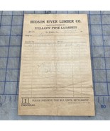 vintage ephemera Hudson River Lumber Company De Ridder Louisiana 1917 Ti... - $297.58 MXN